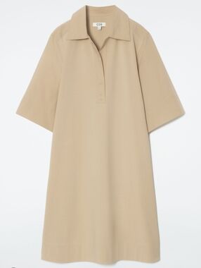 COS Oversized Collared Short Sleeve Tunic